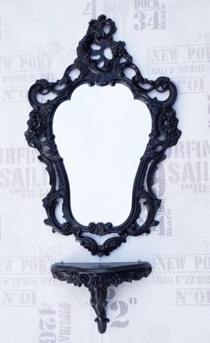 Miroir mural noir console - noir,