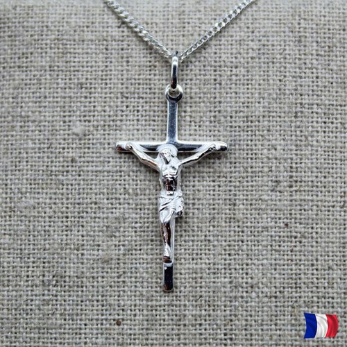 Pendentif crucifix argent - argent, 925