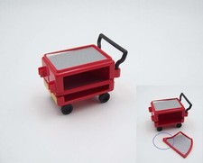 PLAYMOBIL (S126) RACING - Chariot Mécanicien Outils Camion 3614 (cassé)