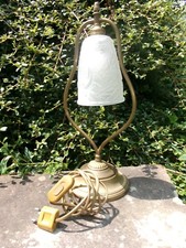 Lampe art déco tulipe pâte