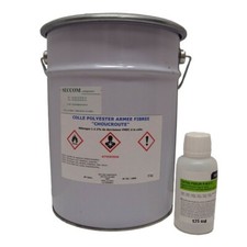 Colle polyester armée de fibre"choucroute" 5 kg + 125 ml catalayseur PMEC