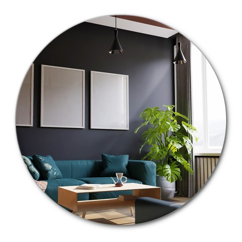 Rond miroir modèle - rond, à