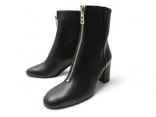 NEUF CHAUSSURES HERMES BOTTINES 40 NEW YORK 70 ANKLE EN CUIR NOIR BOOTS 1300€