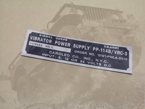 Plate plaque radio ww2 alim - plate,