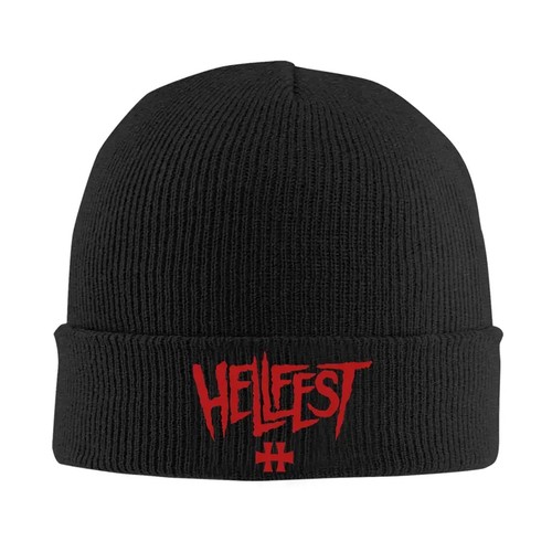 Bonnet noir hellfest rock - bonnet,