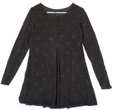 Robe à manches longues marron