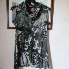 tunique en voile imprimé