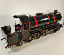 Rare locomotive à vapeur ancienne moteur à alcool 65 cm H 25 cm 11 kg