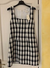 Robe Maje  Noir Blanc Tweed 36