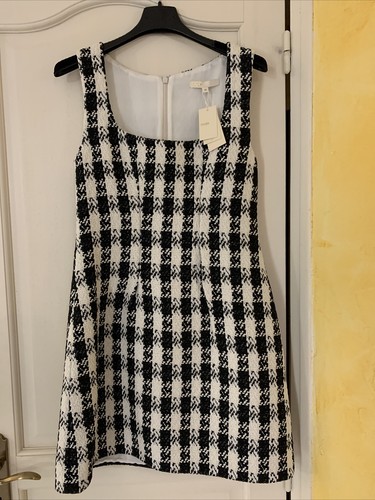 Robe maje noir - , tweed