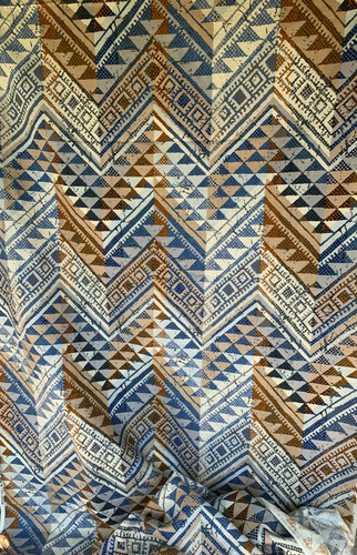 Tissu vintage lin coton - tissu, et