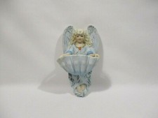 ANCIEN BENITIER ANGE PORCELAINE BISCUIT RELIGIEUX CHRISTIANISME RELIGIOUS ANGEL