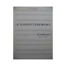 SOR Ferdinand 1er Divertissement 2 Guitares Manuscrit