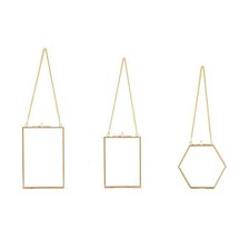 3 Paquets de Cadres en Verre de Fleurs PresséEs - Cadres en Verre Suspendus7826