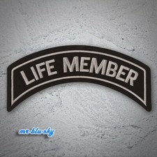 Large Life Member Silver Patch