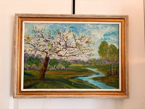 Tableau peinture huile toile - peinture,