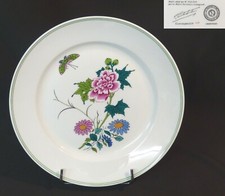 AA3 1975 Porcelaine fine Limoges grand plat rond 31cm890g vieux chine pivoine 