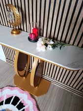 Table Console Dorée,table De