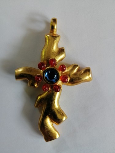 Pendentif croix vintage - pendentif,
