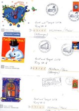 Lot de 3 Entiers Postaux Meilleurs Voeux LYON - Enveloppes Pré Timbrées