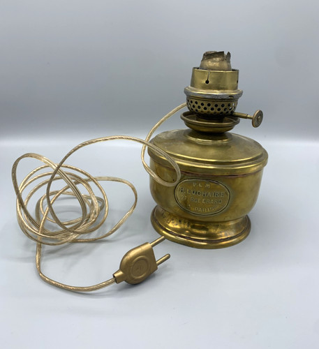 Lampe huile laiton - laiton, h