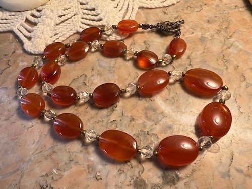 Collier perles chute pierre - collier,