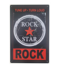 Plaque Rock star , affiche