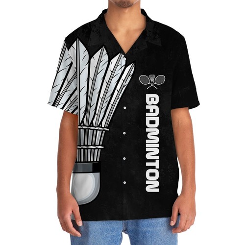 Badminton hawaiian shirt - badminton,