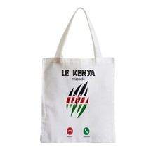 Sac en Tissu Le Kenya M'Appelle Parodie Blague Téléphone Drapeau Culture