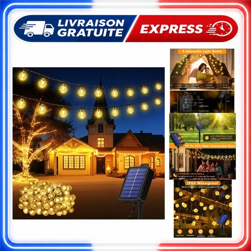 Guirlande lumineuse solaire - lumineuse,