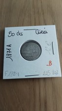 Pièce de 50 centimes argent cérès 1871 A - B
