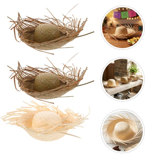 Lot chapeaux de paille - de,