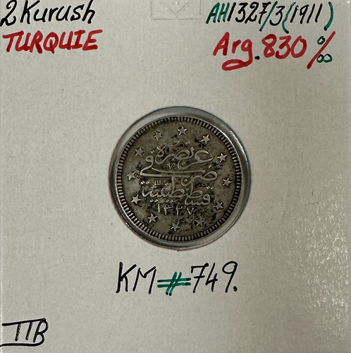 Turquie kurush 1911 ah - 2,