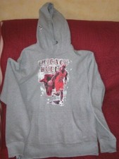 SWEAT CAPUCHE GRIS TAILLE L CELEBRITY ICONS MICHAEL JORDAN CHICAGO BULLS N°23
