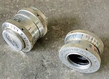 Lot de 2 anciens objectifs SOM BERTHIOT CINOR B :  1:2.3 F=23 + 1:1.9 F=12.5 C56