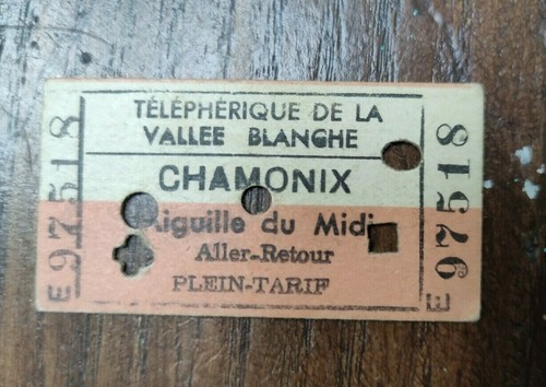 Ticket ancien téléphérique - ticket,
