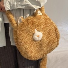 Femme Fille Peluche Chat Sac