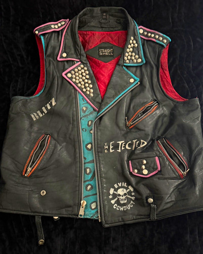 Handmade custom studded punk - studded,