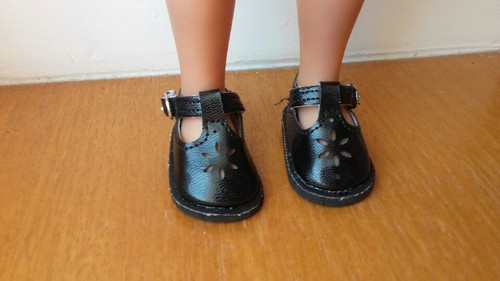Chaussure noir 55mm - chaussure, poupée