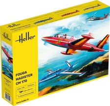 Heller - FOUGA MAGISTER CM 170 maquette avion kit plastique 30510 Neuf 1/48