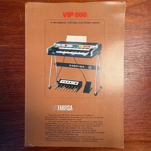 Vintage farfisa vip - farfisa, vip-500