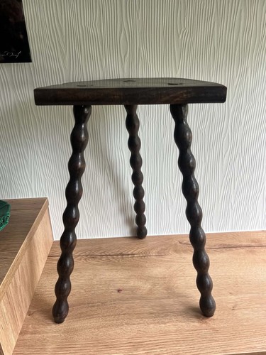 Tabouret tripode haut vintage - tabouret,