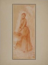 Pierre-Auguste RENOIR : La modiste, Lithographie et pochoir