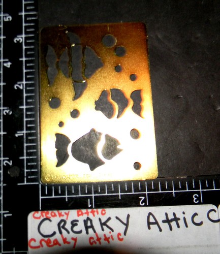 Fish swimming dry emboss - fish,