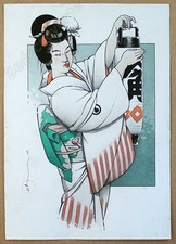 Michetz Dessin Original Geisha