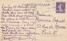 peintre Raoul Dufy à Mauricia COQUIOT carte signée Le Paris autographe