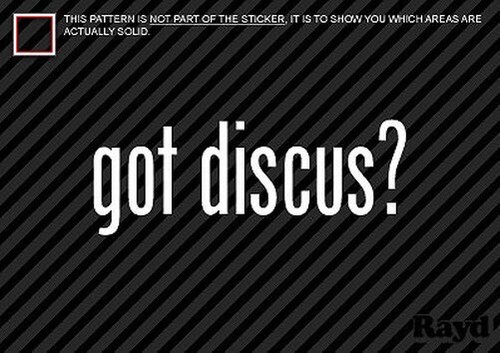 Got discus autocollant - discus,