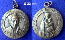 ancienne médaille Ruffony S. IGNATIUS DE LOYOLA / REGINA PACIS REGINA SOC JESU
