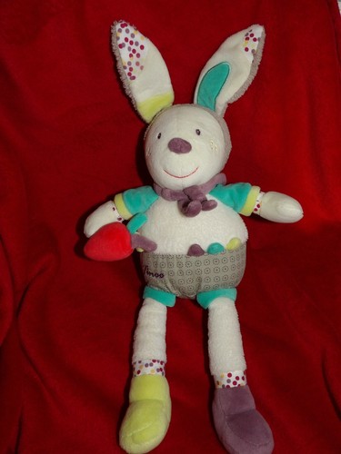 Peluche doudou lapin tinoo - peluche,