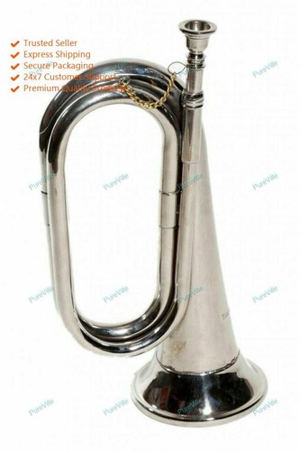 Bugle nickle finish old school - nickle,